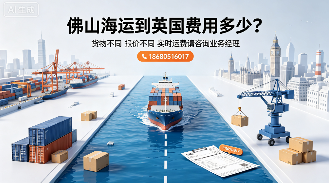 佛山海运到英国费用多少?一站式中英海运专线认准海瑞国际速递 产品图